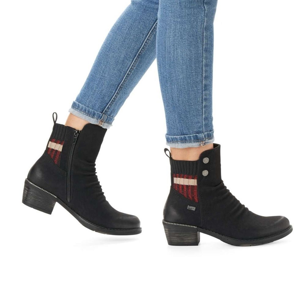 Remonte R1172-02 Black TEX Ankle Boots Women’s Waterproof Style